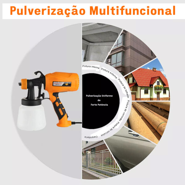 Pistola de Pintura Eletrica 500w 800ml KK-1820 Kraw – 220v